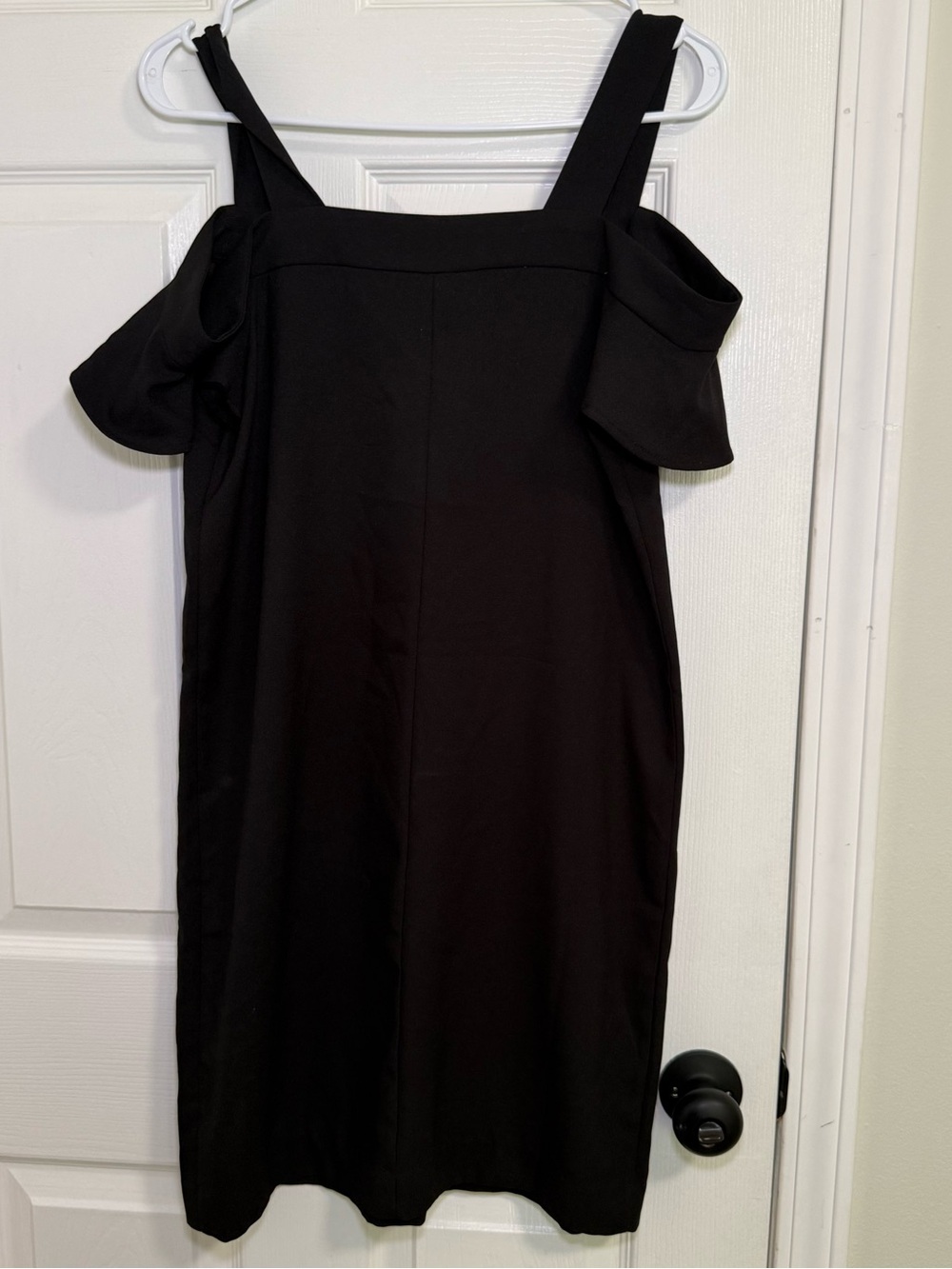 Banana Republic Black One-Shoulder Cold-Shoulder Dress